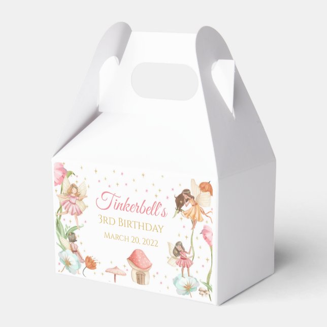 Fairy Birthday Favor Box Gable Box Magisch Geschenkschachtel (Vorderseite)