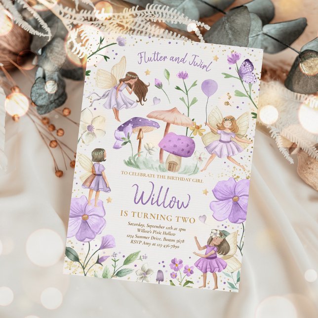 Fairy Birthday Whimsical Princess Fairy Birthday Einladung (Von Creator hochgeladen)