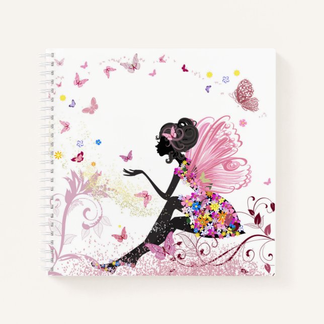 Fairy Bliss Spiral Notebook Notizbuch (Vorderseite)