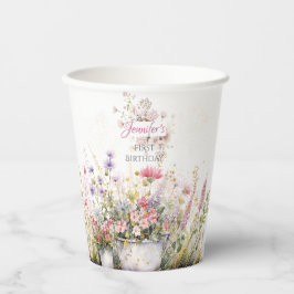 Fairy Blume Birthday Paper Cups Pappbecher