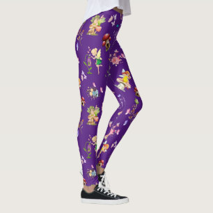 Fairy Blume Butterfly Pilz Lila Themed Leggings