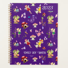 Fairy Blume Butterfly Pilz Lila Themed Planer
