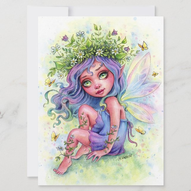 Fairy Blume Crown Niedlich Girl Fantasy Kunst, Dic (Vorderseite)