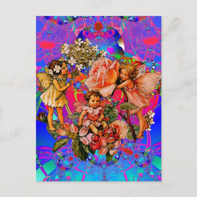 Fairy Blume Friends Postkarte (Vorderseite)