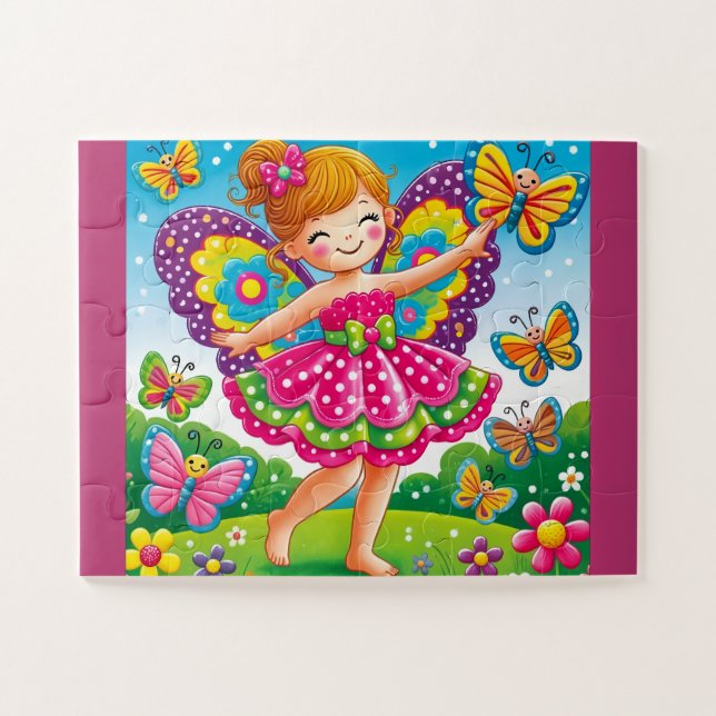 "FAIRY & BUTTERFLIES" JIGSAW PUZZLE (Horizontal)