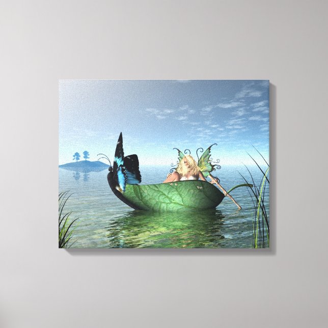Fairy Butterfly Boat Leinwanddruck (Vorderseite)