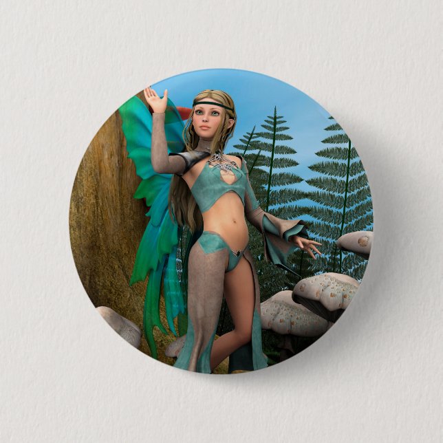 Fairy Butterfly Button (Vorderseite)