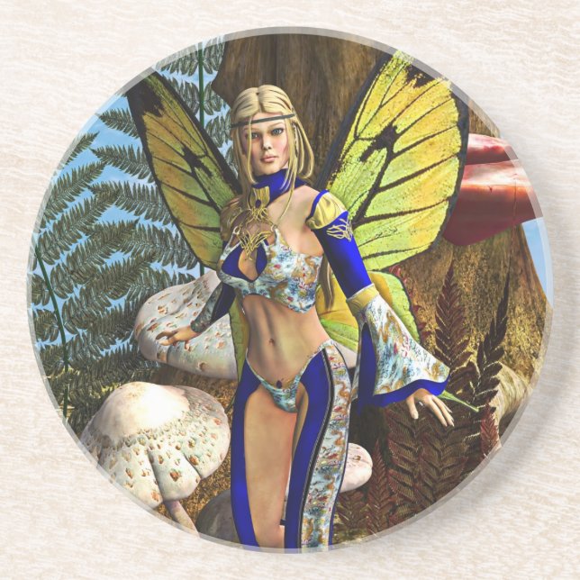 Fairy Butterfly Getränkeuntersetzer (Vorne)