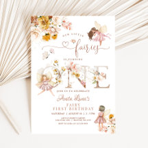 Fairy Butterfly Magische Wildblume 1. Geburtstag