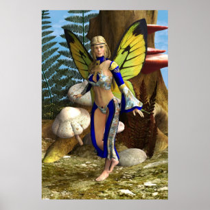 Fairy Butterfly Poster