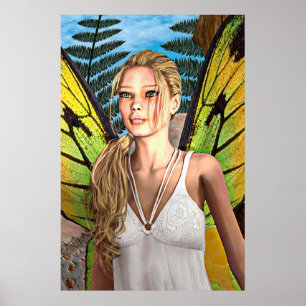 Fairy Butterfly Poster
