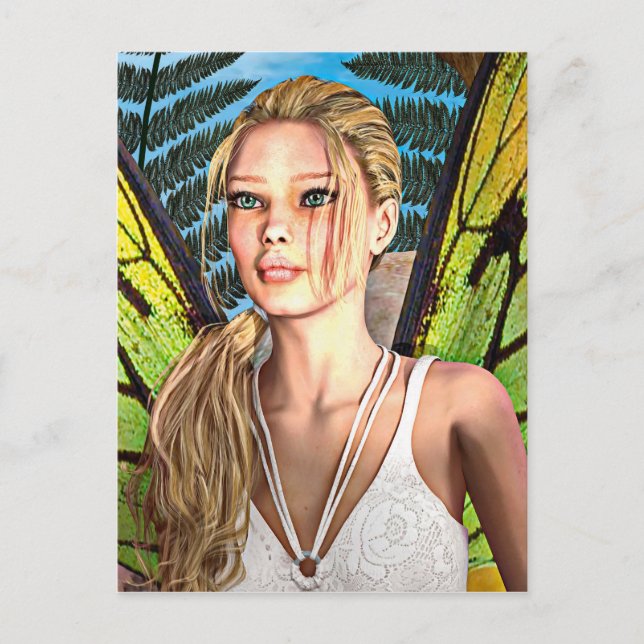 Fairy Butterfly Postkarte (Vorderseite)