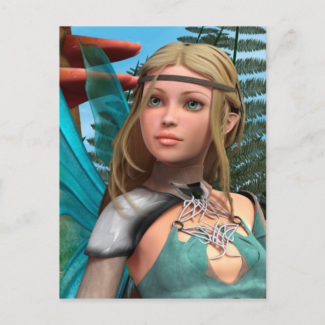 Fairy Butterfly Postkarte (Vorderseite)