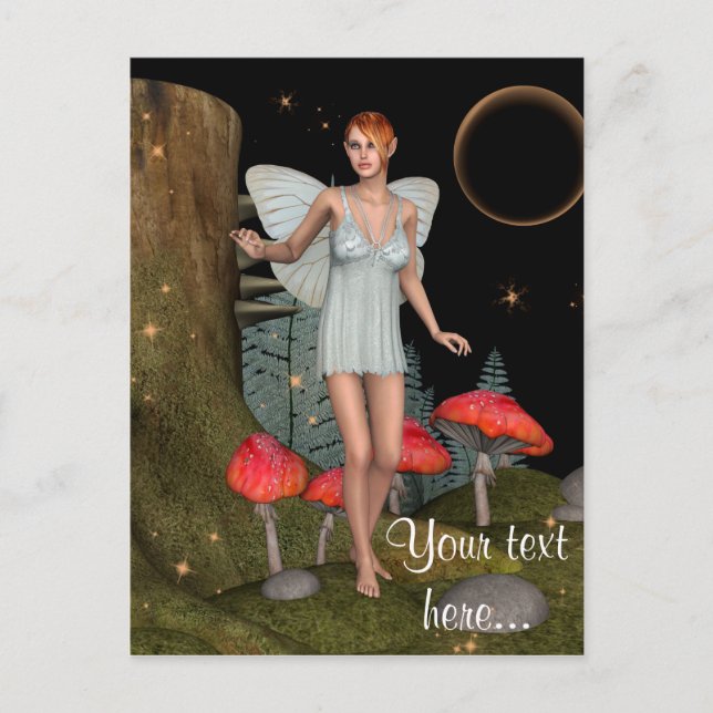 Fairy Butterfly Postkarte (Vorderseite)