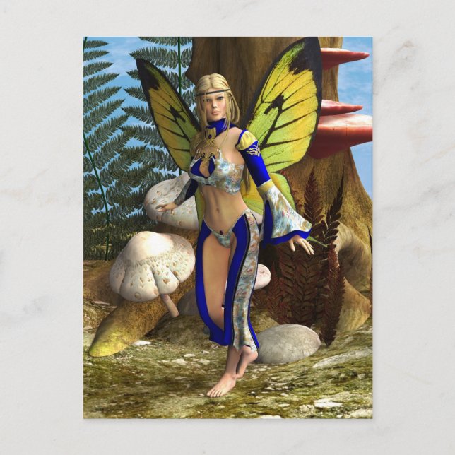 Fairy Butterfly Postkarte (Vorderseite)