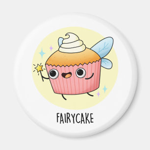 Fairy Cake Funny Cupcake Puff Magnet