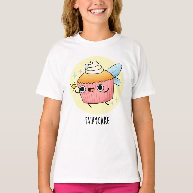 Fairy Cake Funny Cupcake Puff T-Shirt (Vorderseite)