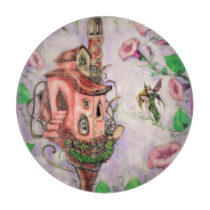 Fairy Castle mit Hummingbird Schneidebrett