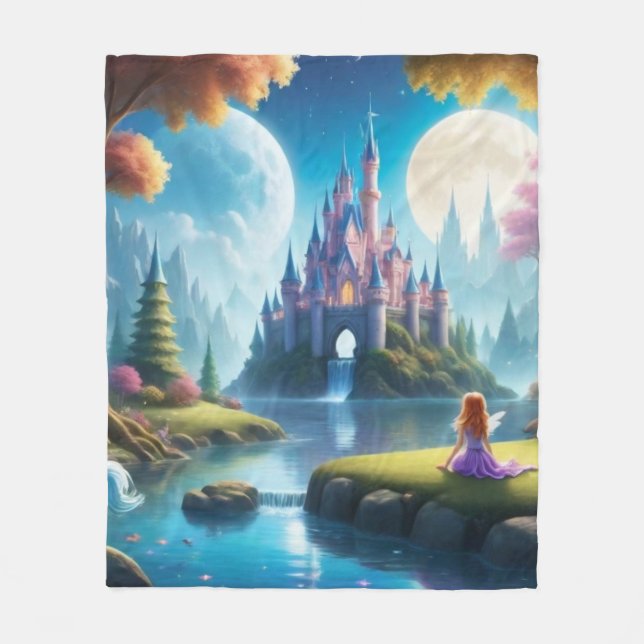 Fairy Castle Traumas Casa Serodine Fleecedecke (Vorderseite)