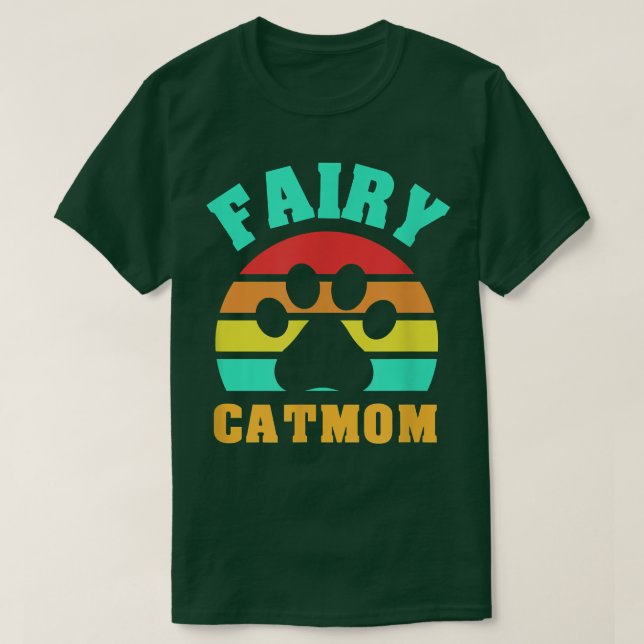 Fairy Cat Mom Funny Cat  T-Shirt (Design vorne)