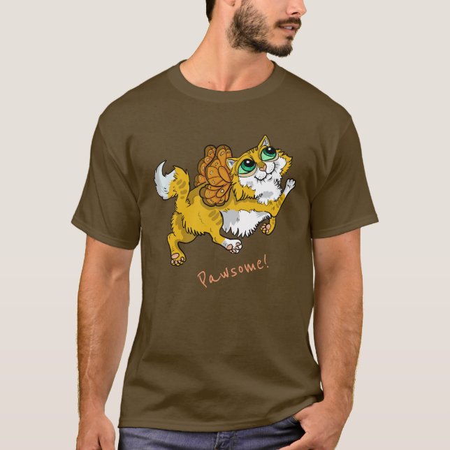 Fairy Cat Pawsome! T-Shirt (Vorderseite)