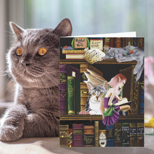 Fairy Cats Books Library Fantasy Karte
