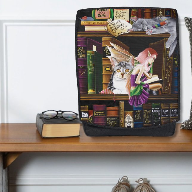 Fairy Cats Books Library Fantasy Rucksack (Von Creator hochgeladen)
