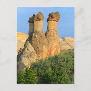 Fairy Chimneys bei Sunset Postkarte