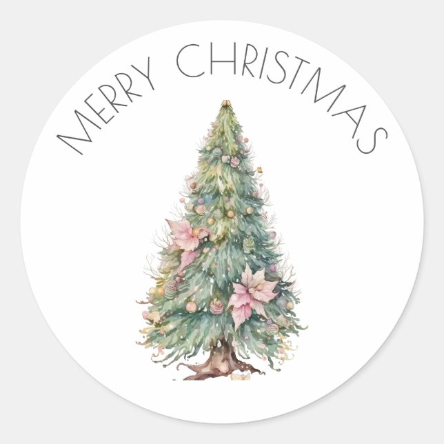 Fairy Christmas Tree Sticker (Vorderseite)