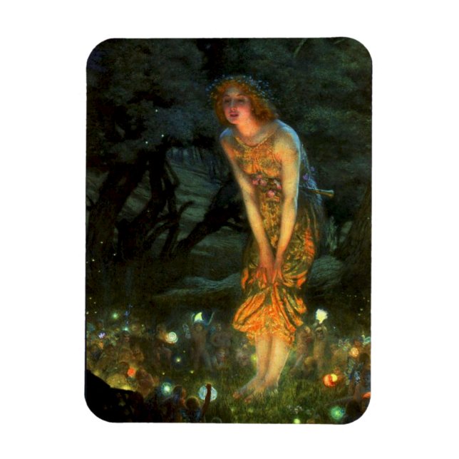 Fairy Circle Fairies Midsommer Eve Magnet (Vertikal)
