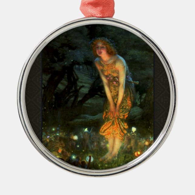 Fairy Circle Fairies Midsommer Eve Ornament Aus Metall (Vorne)