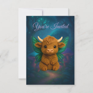 Fairy Critters™ Fairy Highland Calf Einladung