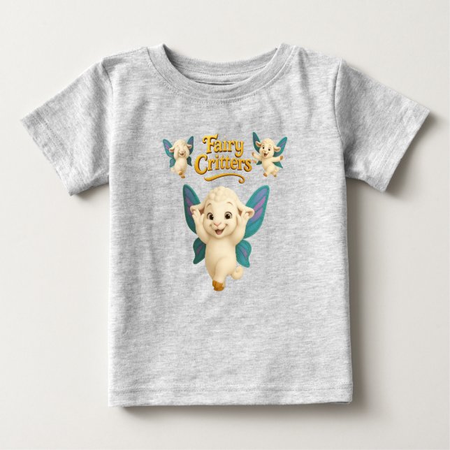 Fairy Critters™ Fairy Lamb Baby T-shirt (Vorderseite)