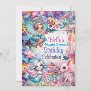 Fairy Crystal Party Einladung