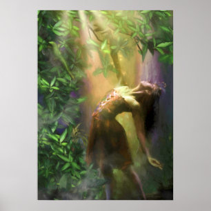 FAIRY DANCER TANZEN IM LIMONEN LICHT POSTER