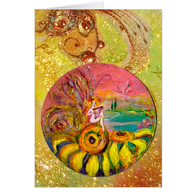 FAIRY DER SONNENBLUMEN, gelb, rosa blau (Vorne)