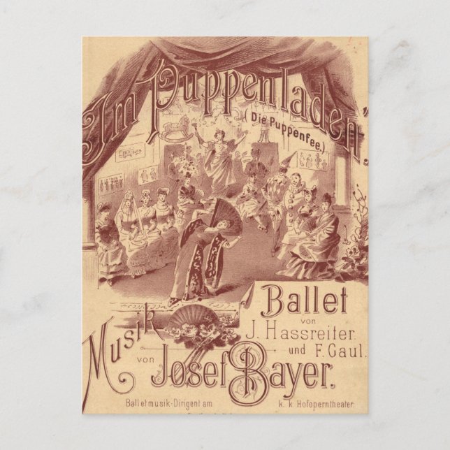Fairy Doll Ballet - Die Puppenfee - Josef Bayer Postkarte (Vorderseite)