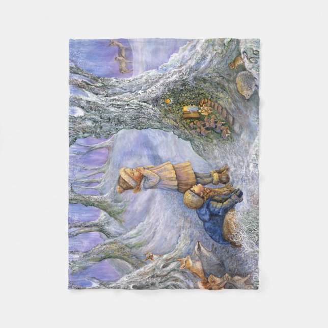 "Fairy Door" Kleines Fleece Blanket (Vorderseite)