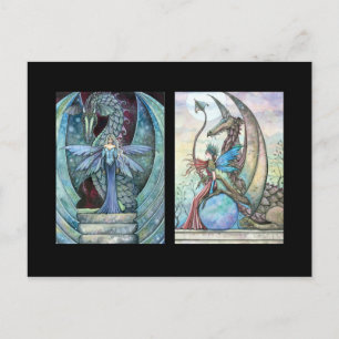 Fairy Dragon ACEO Cards von Molly Harrison Postkarte