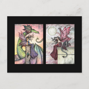 Fairy Dragon ACEO Cards von Molly Harrison Postkarte