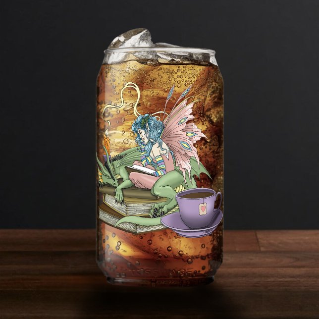 Fairy-Dragon-Bücher-Tea-Freundschaft  Dosenglas (Von Creator hochgeladen)