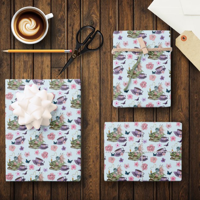 Fairy Dragon Bücher Tee Freundschaft  Geschenkpapier Set (Von Creator hochgeladen)