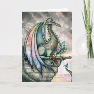 Fairy Dragon Fantasy Karte von Molly Harrison