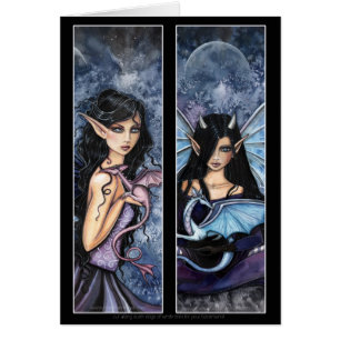 Fairy Dragon Lesezeichen Karte von Molly Harrison