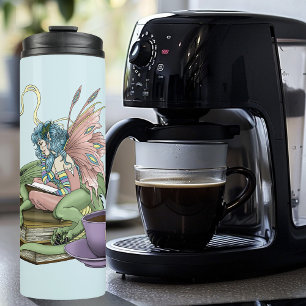 Fairy Dragon liest Tee Freundschaft  Thermosbecher