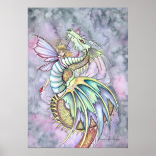 Fairy Dragon Poster Print von Molly Harrison