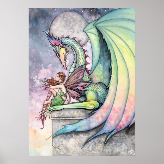 Fairy Dragon Poster von Molly Harrison (Vorne)