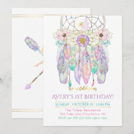 Fairy Dream Catcher Boho Federn Pfeile Einladung