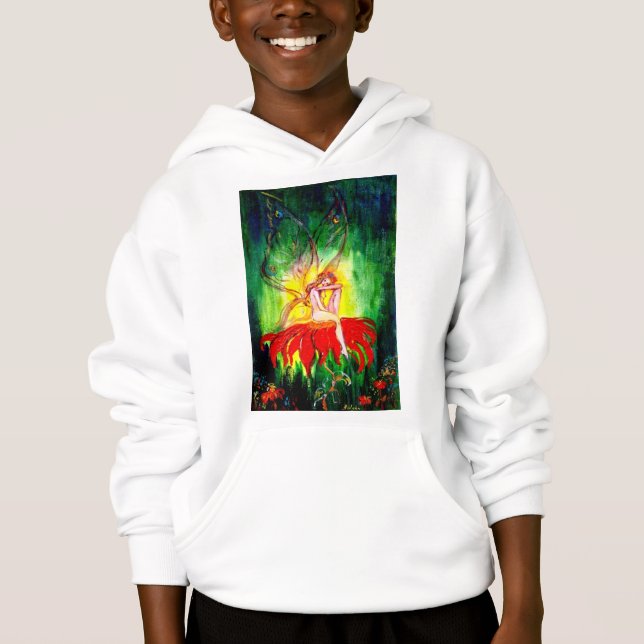 FAIRY DREAMING AUF DER BLUME HOODIE (Vorderseite)
