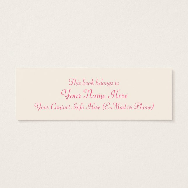 Fairy Dust Lesezeichen (Rückseite)